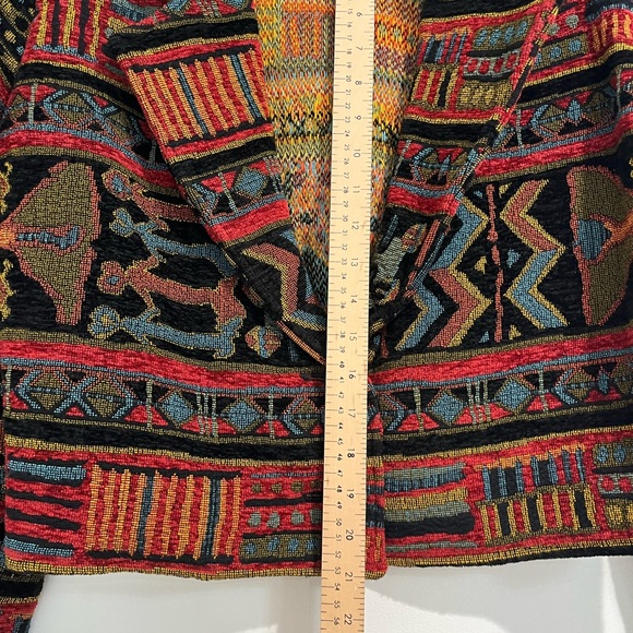 Vintage 80s 90s Multicolor Southwestern‎ Moto Style Jacket Sz. S - Picture 8 of 9